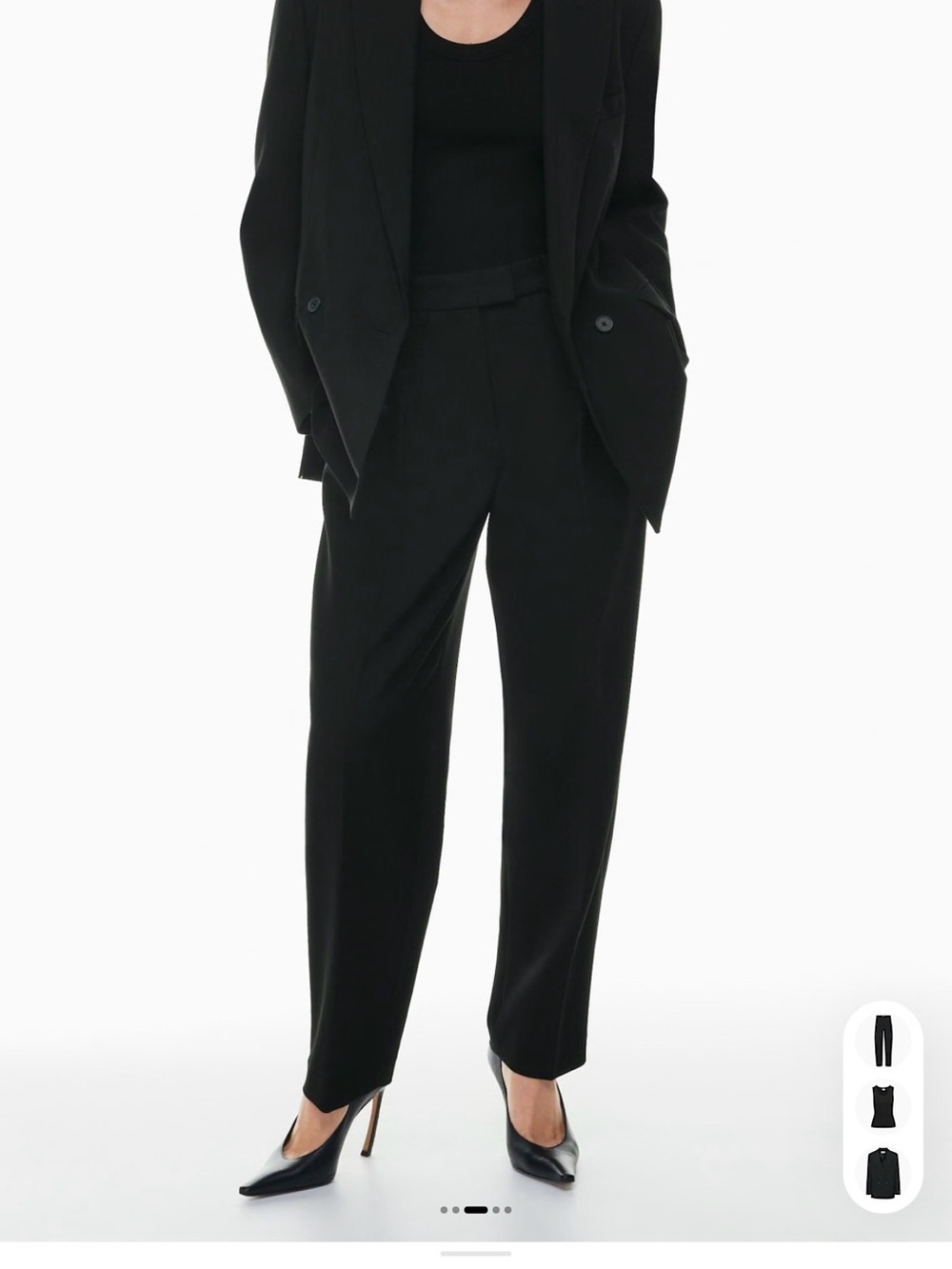 Babaton Black Finale Pant - Aritzia